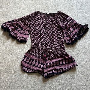 Raga Romper pink and black